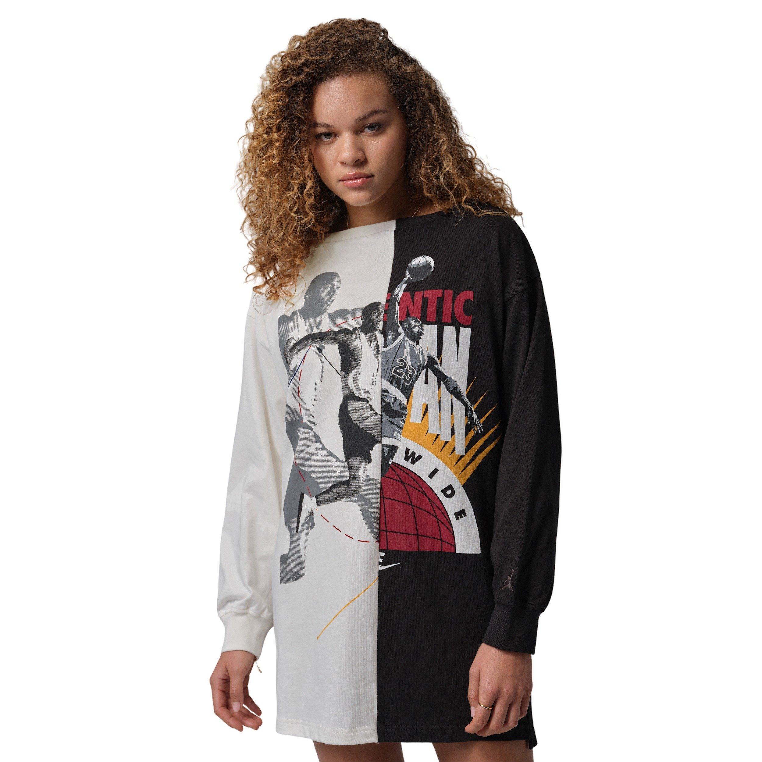 Jordan Women's Flight Graphic D2N Dress - Off White/Black